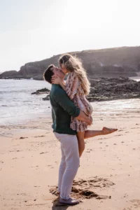 séance engagement à la plage