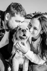 séance couple et leur chien- Artemesiaphotographie