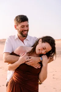séance couple à la plage pornic