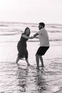 séance couple à la plage pornic