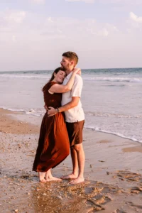 séance couple à la plage pornic