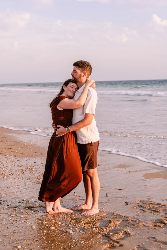 séance couple à la plage pornic