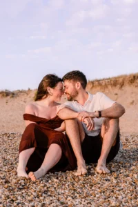 séance couple à la plage pornic